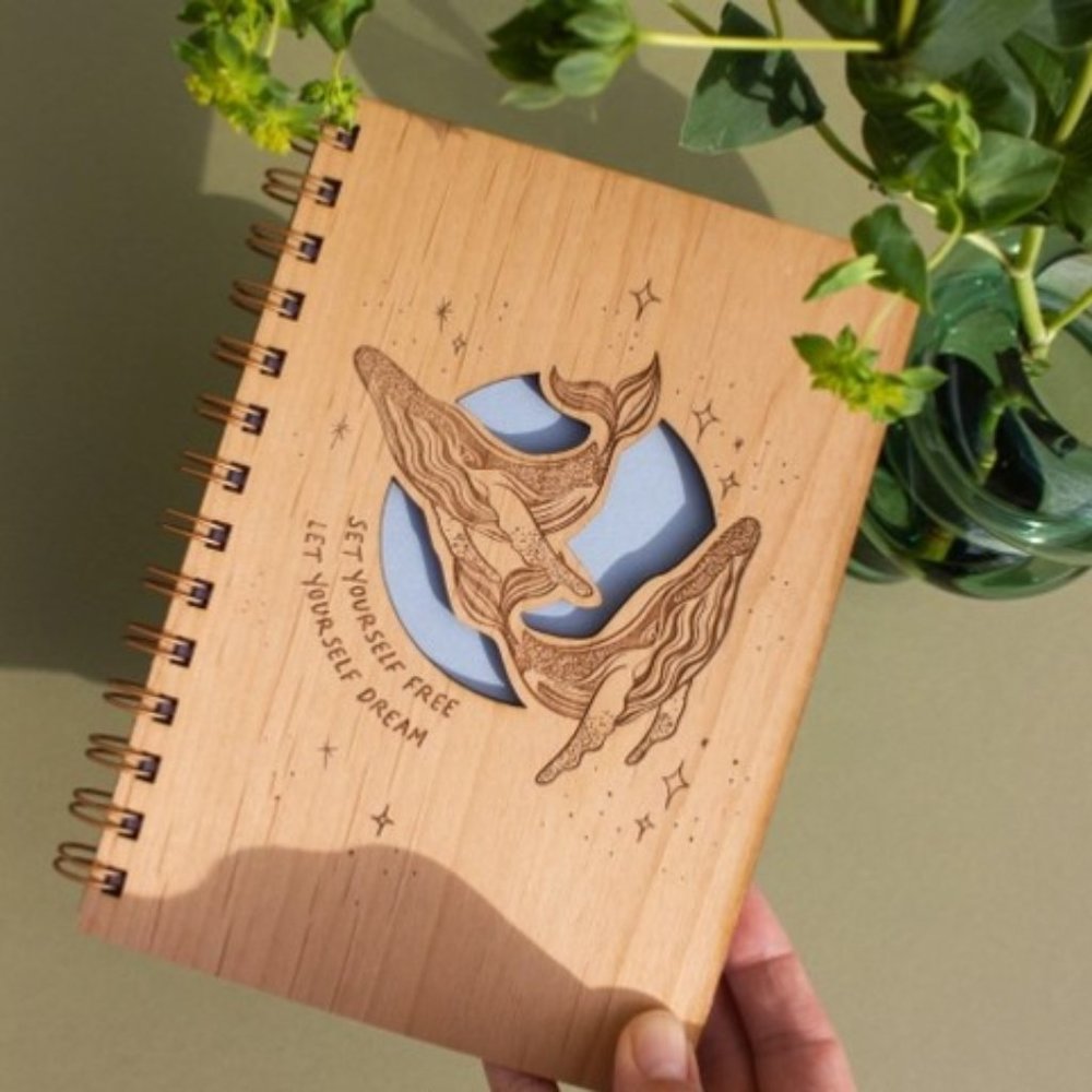 Set yourself Free Wood Journal